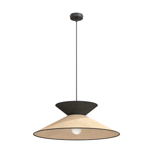 Emibig Softa Pendellampa Ø50 cm, Svart/Beige