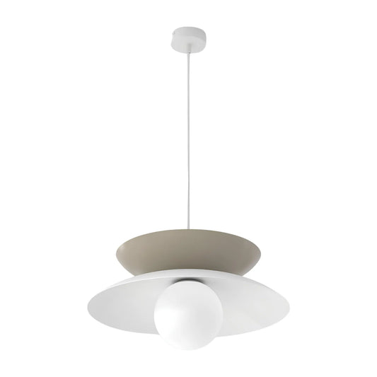 Emibig Nagoya Pendellampa Ø41 cm, Vit/Beige