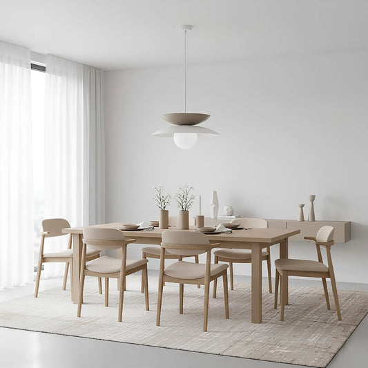 Emibig Nagoya Pendellampa Ø41 cm, Vit/Beige