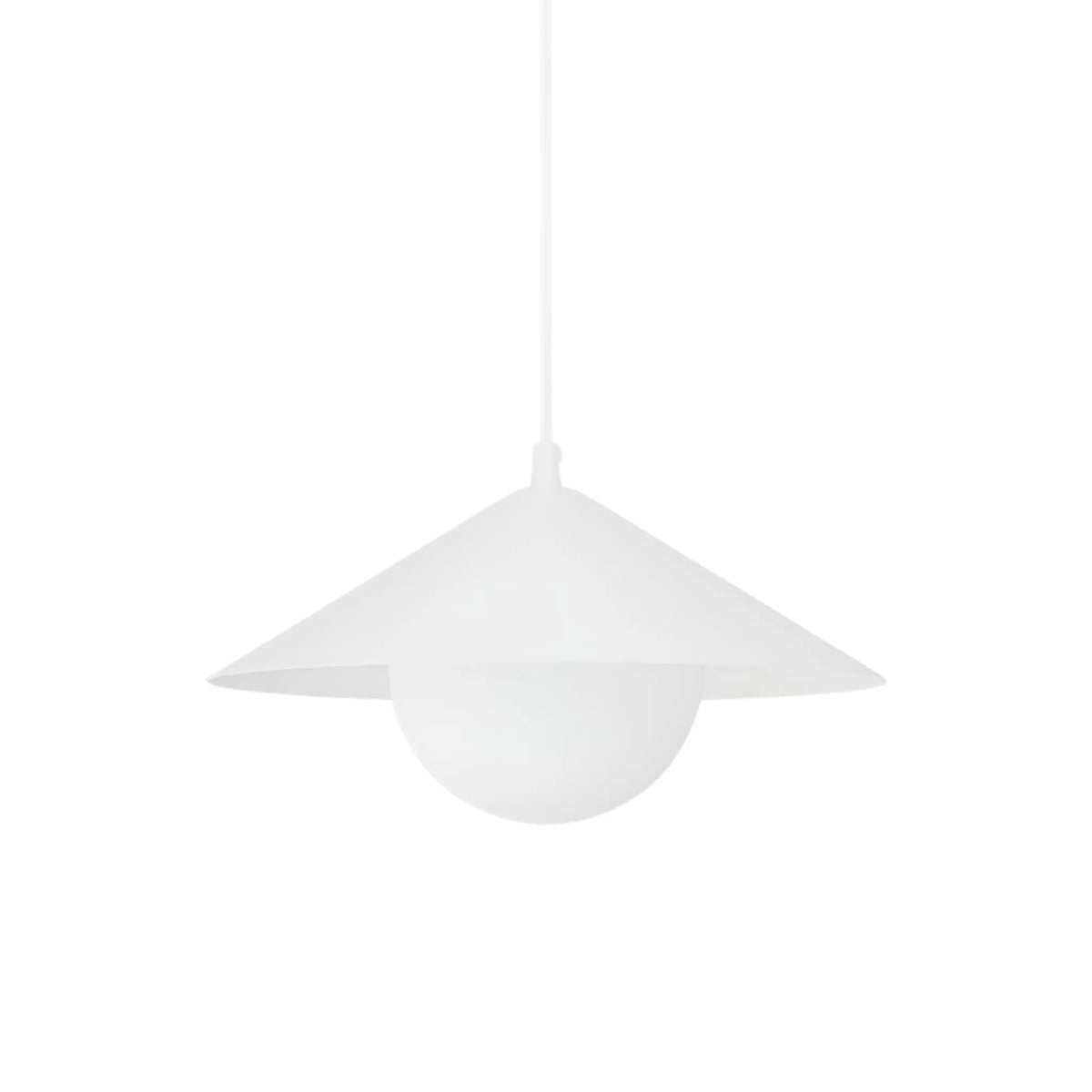Emibig Mono Pendellampa Ø30 cm, Vit