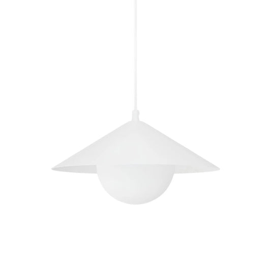 Emibig Mono Pendellampa Ø30 cm, Vit