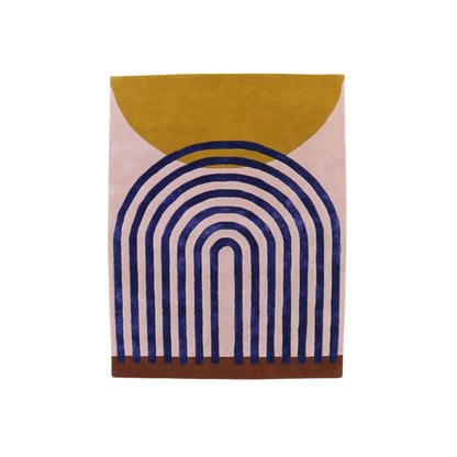 Finarte Atrium Matta 200x300 cm, Rosa/Guld