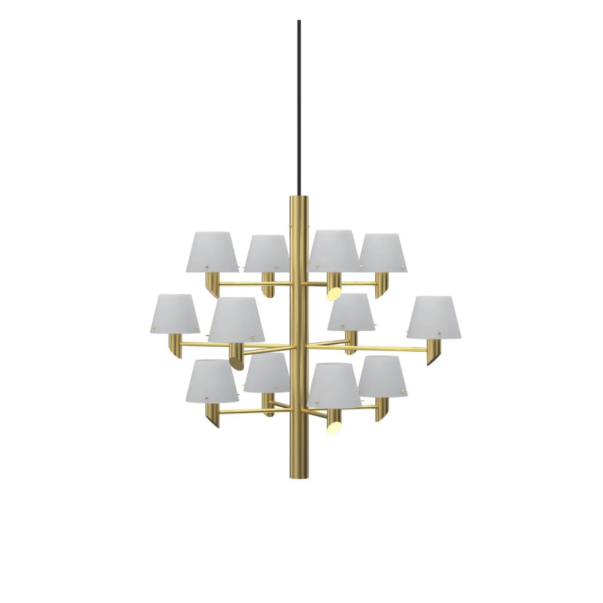 Herstal Gil Krona 12, Satin brass/Opal glas