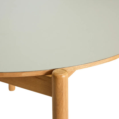 Hübsch Oblique Matbord Runt Ø115 cm, Grå
