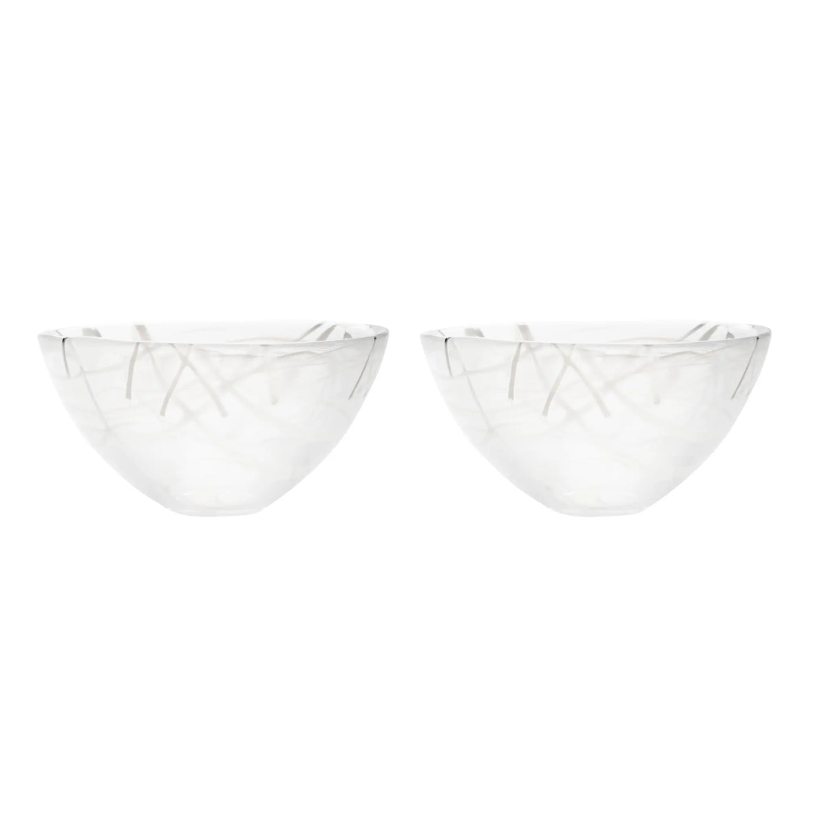 Kosta Boda Contrast Skål 2-Pack 23 cm, Vit