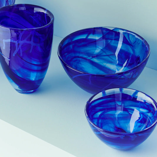 Kosta Boda Contrast Skål 2-Pack 16 cm, Blå