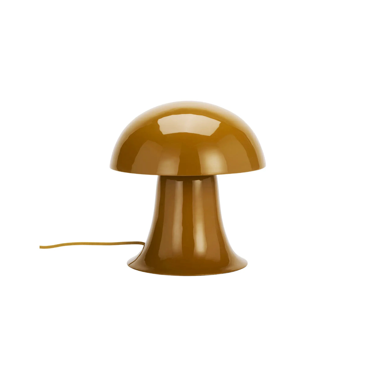 Madam Stoltz Bordslampa Emalj Ø30x31 cm, Senapsgul
