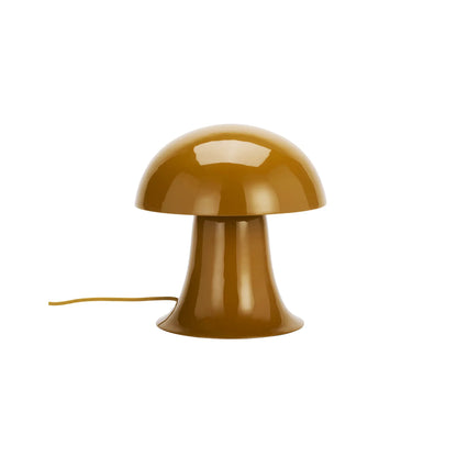 Madam Stoltz Bordslampa Emalj Ø30x31 cm, Senapsgul