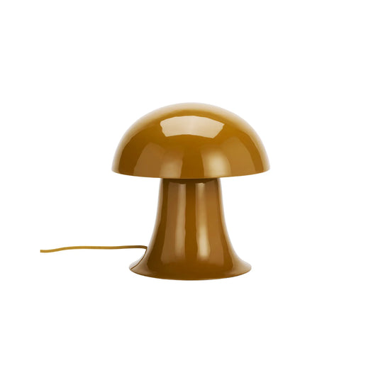Madam Stoltz Bordslampa Emalj Ø30x31 cm, Senapsgul