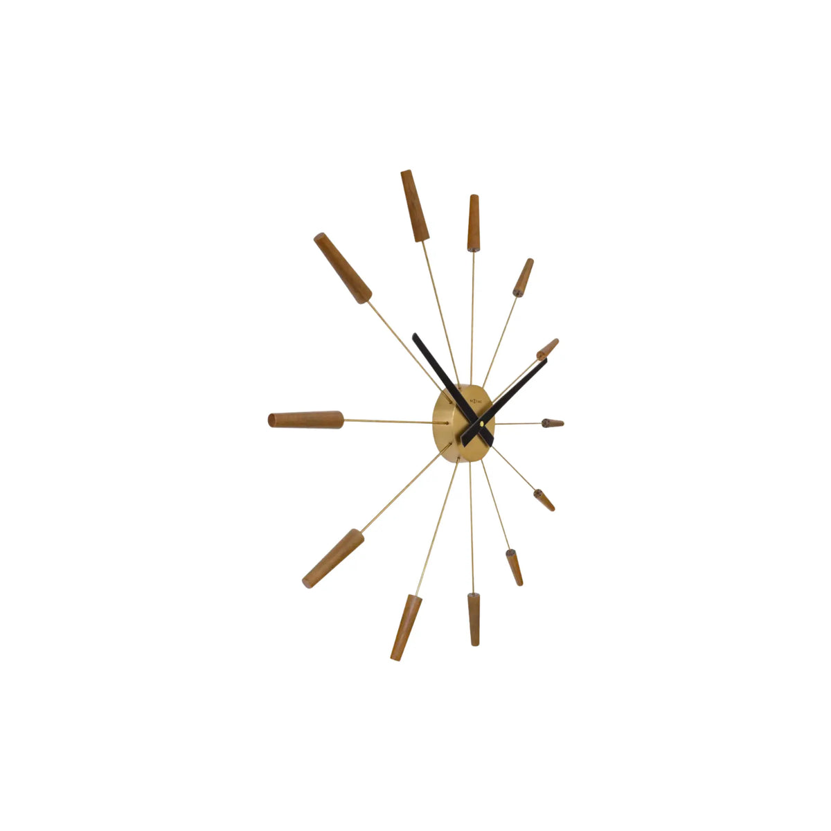NeXtime Plug Inn Väggklocka 58 cm, Brons