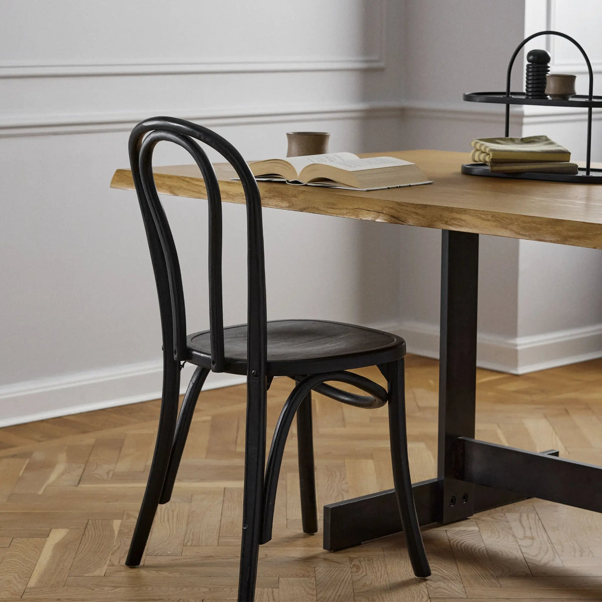 Nordal Bistro Stol 2-Pack, Blank Svart