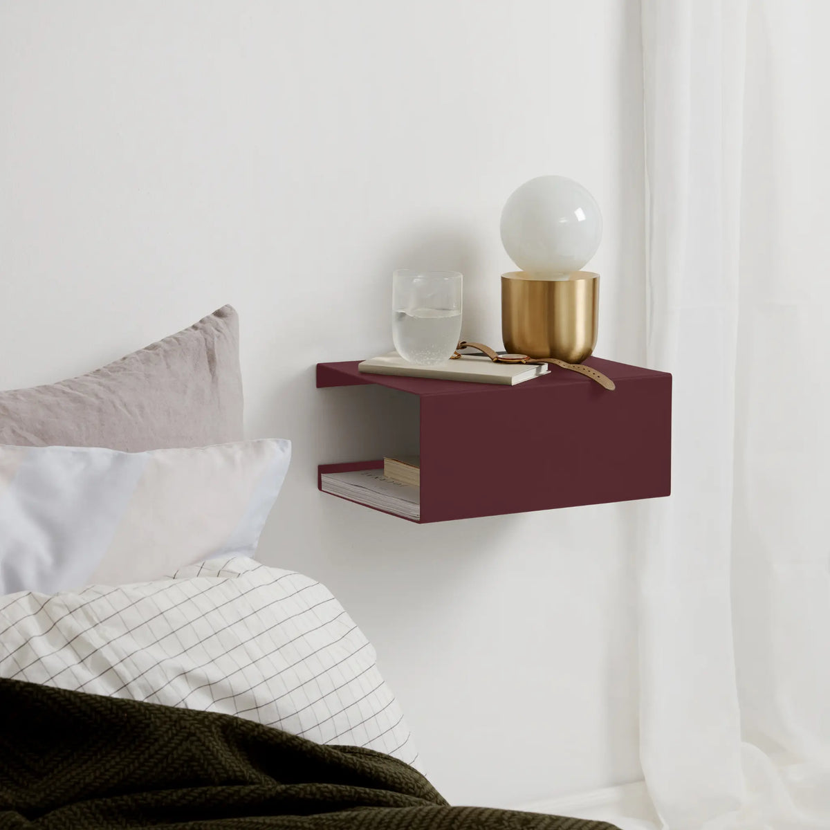 ReCollector BoxShelf Hylla, Maroon Red
