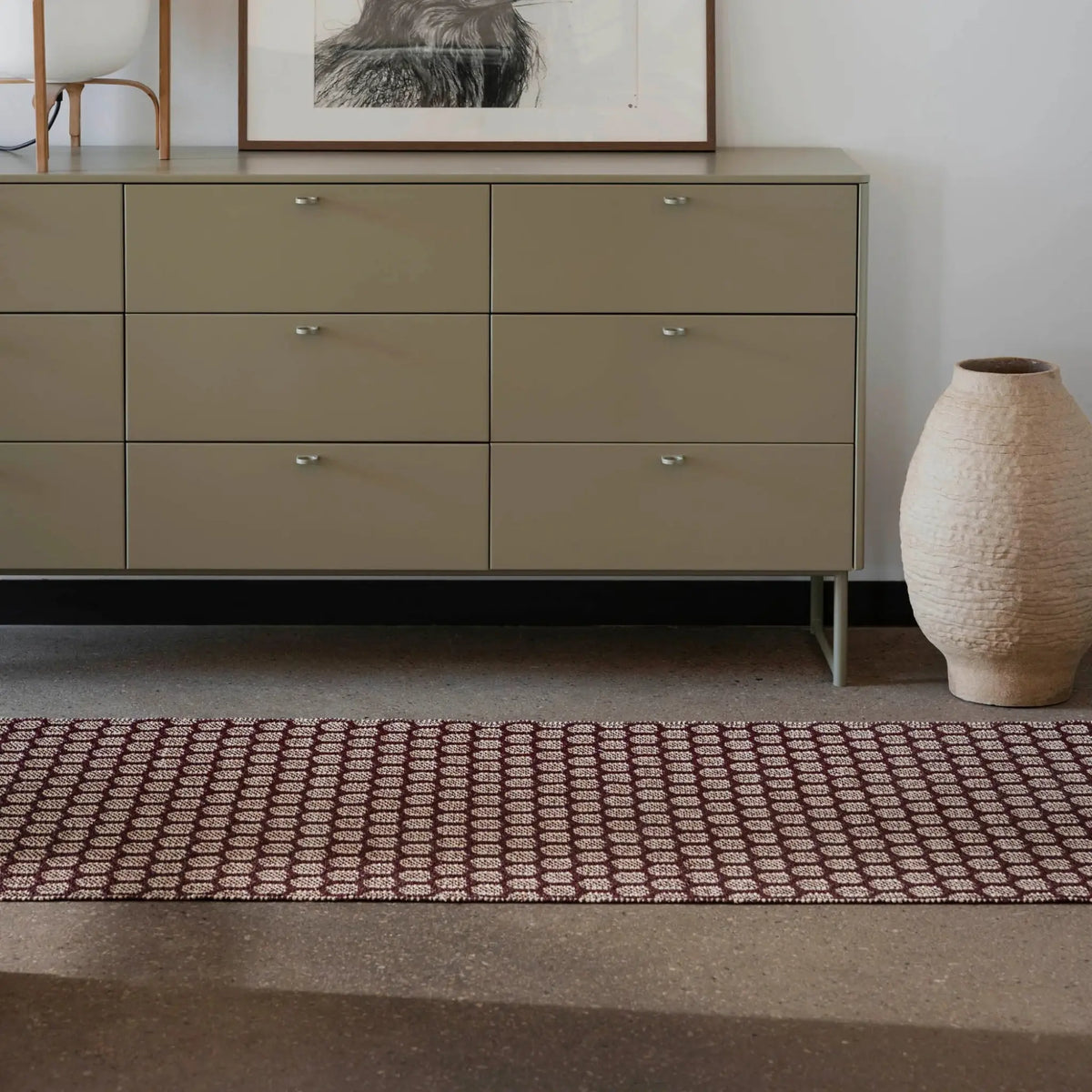 Pappelina Mimi Matta 70x300 cm, Burgundy