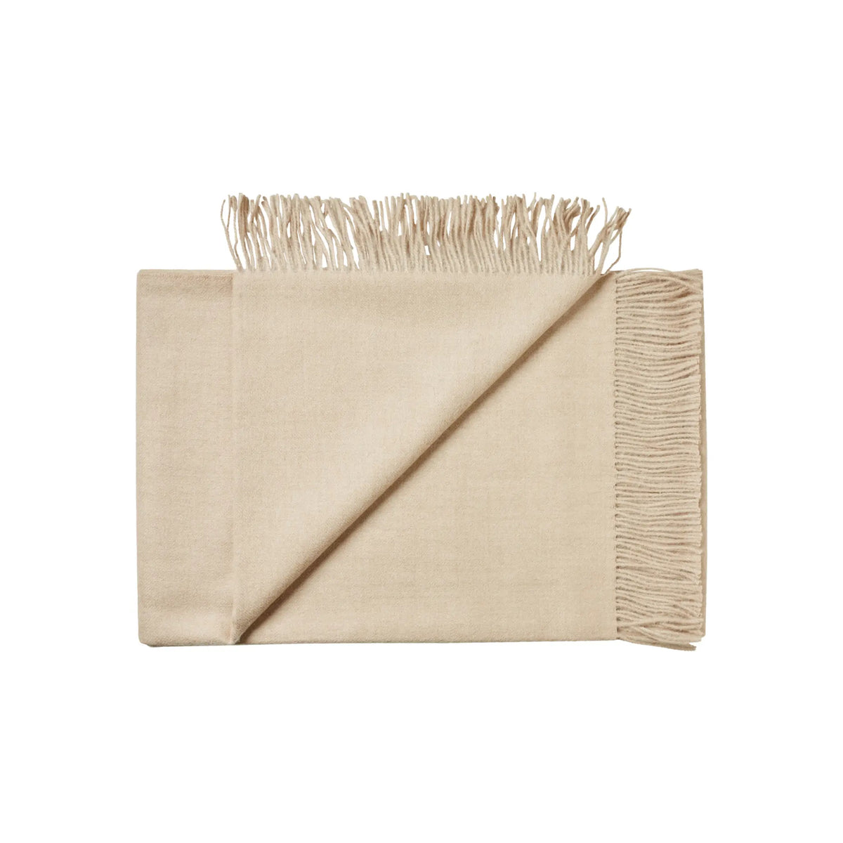 Silkeborg Uldspinderi Arequipa Pläd 130x200 cm, Latte Beige