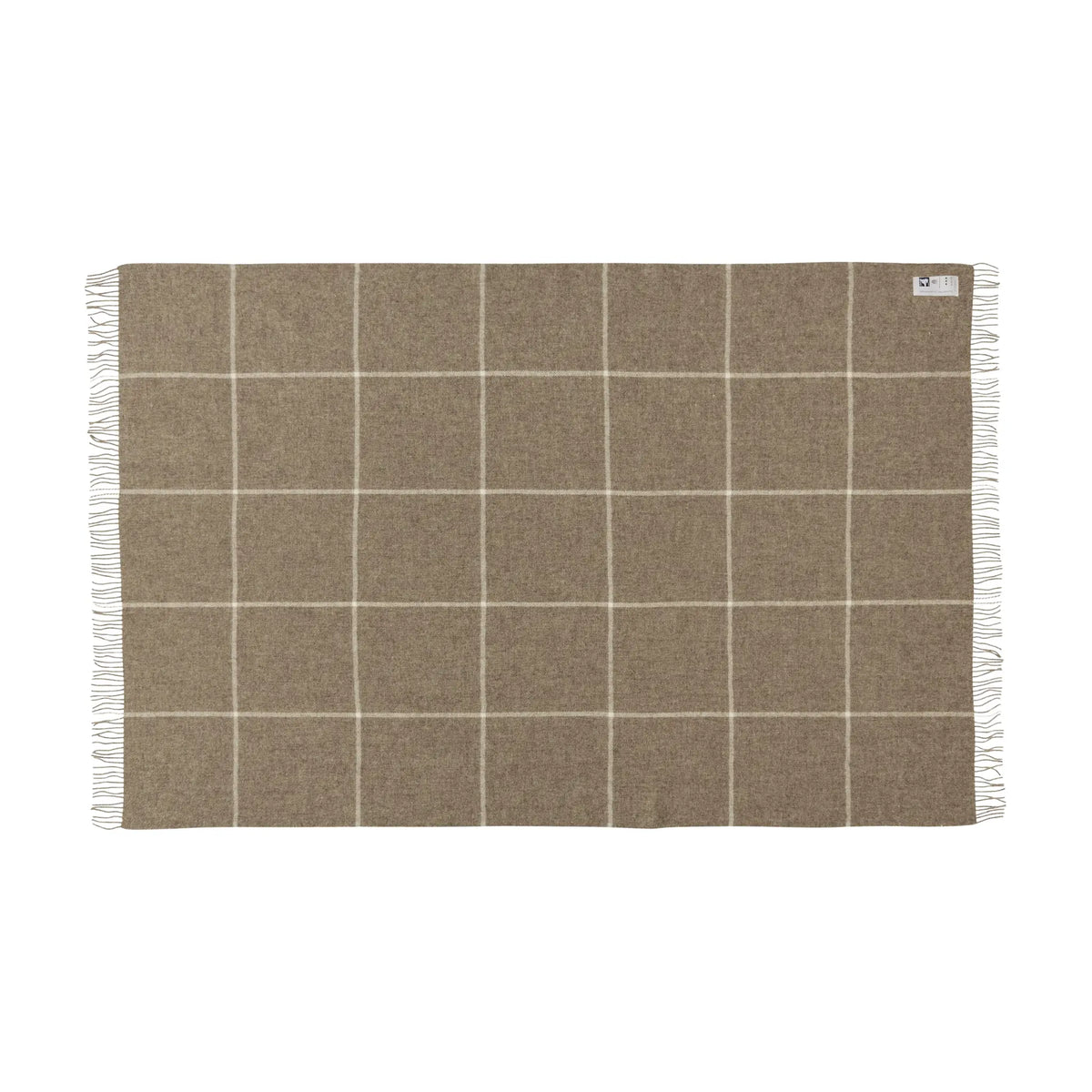 Silkeborg Uldspinderi Mandø Ullpläd 130x200 cm, Oak Brown