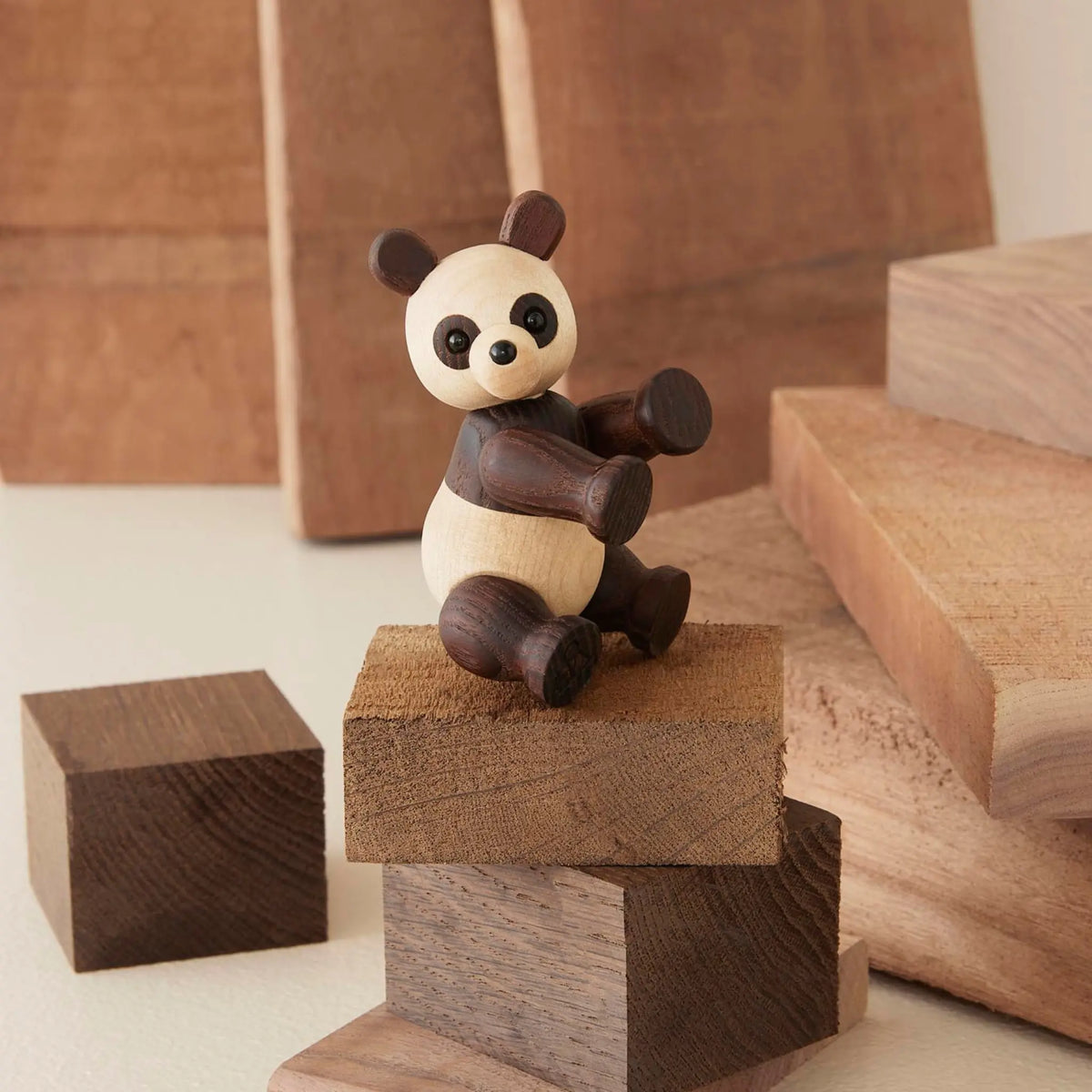 Spring Copenhagen Pixi Panda Trädekoration 9 cm, Lönn