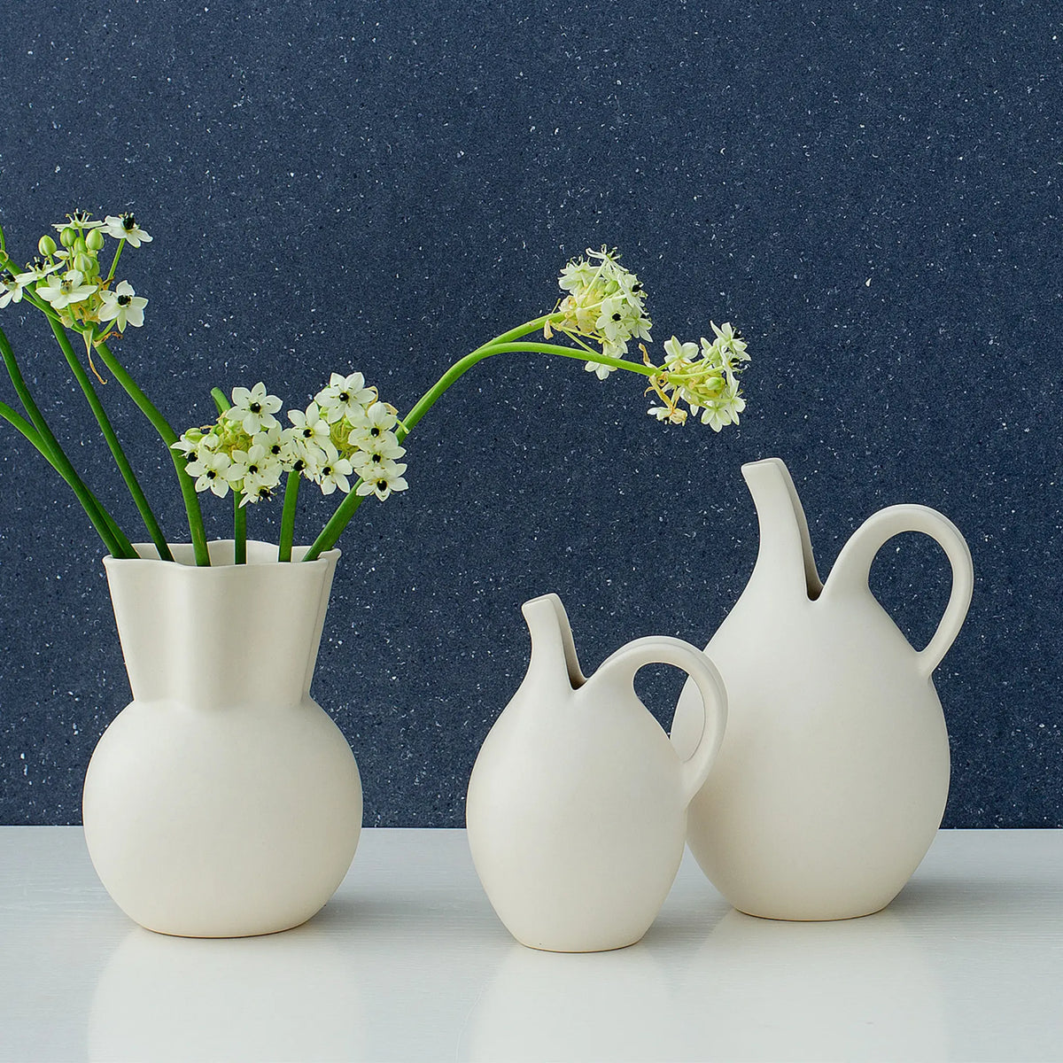 Spring Copenhagen Original Model No 64 Vattenkanna 24 cm, Vit