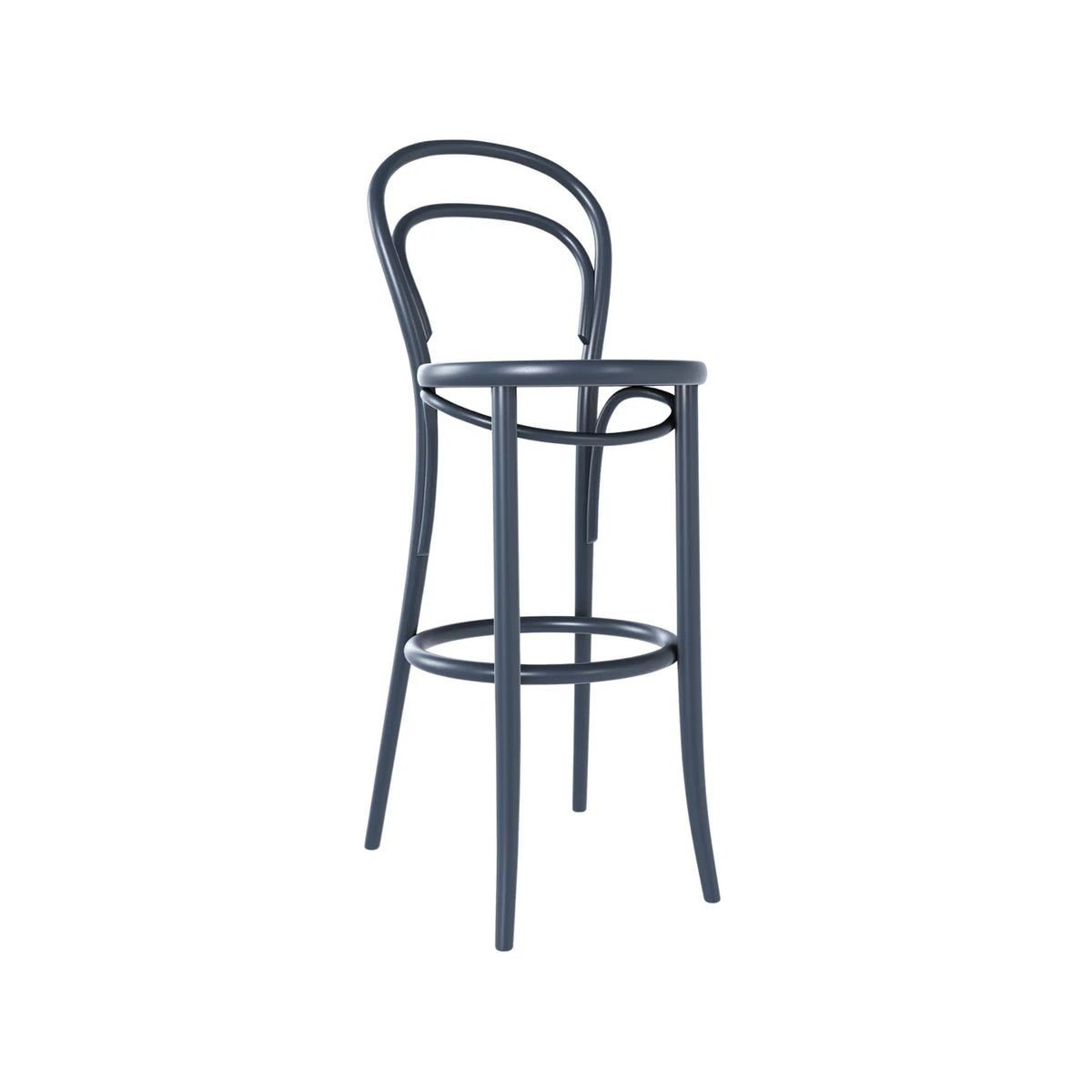 Ton 14 Barstol, Graphite Blue