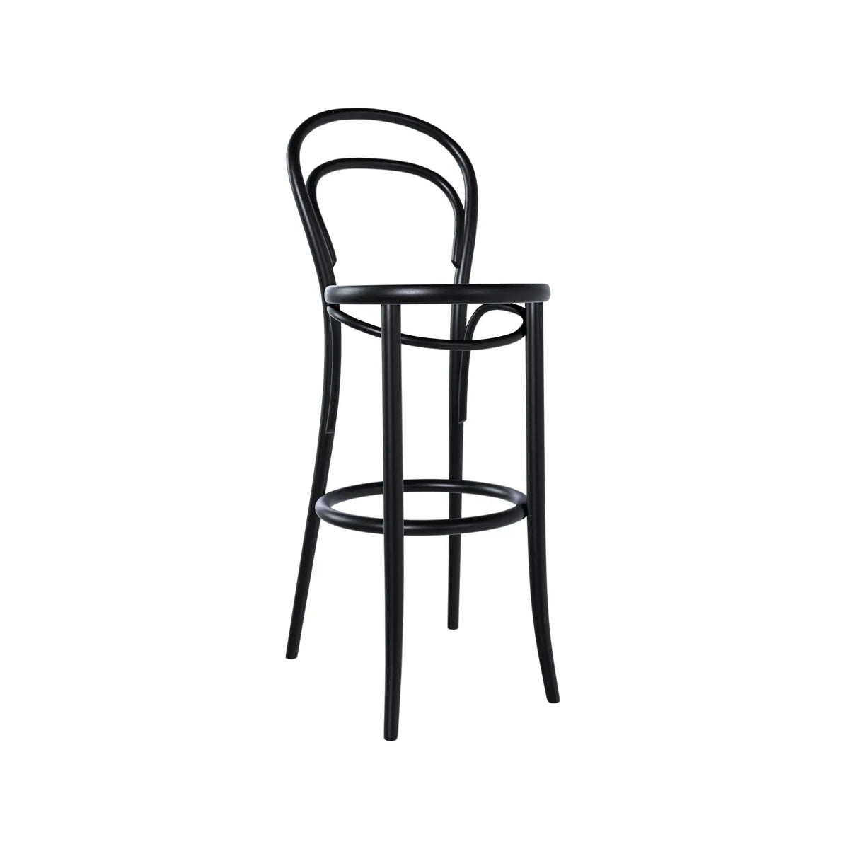 Ton 14 Barstol, Black Grain