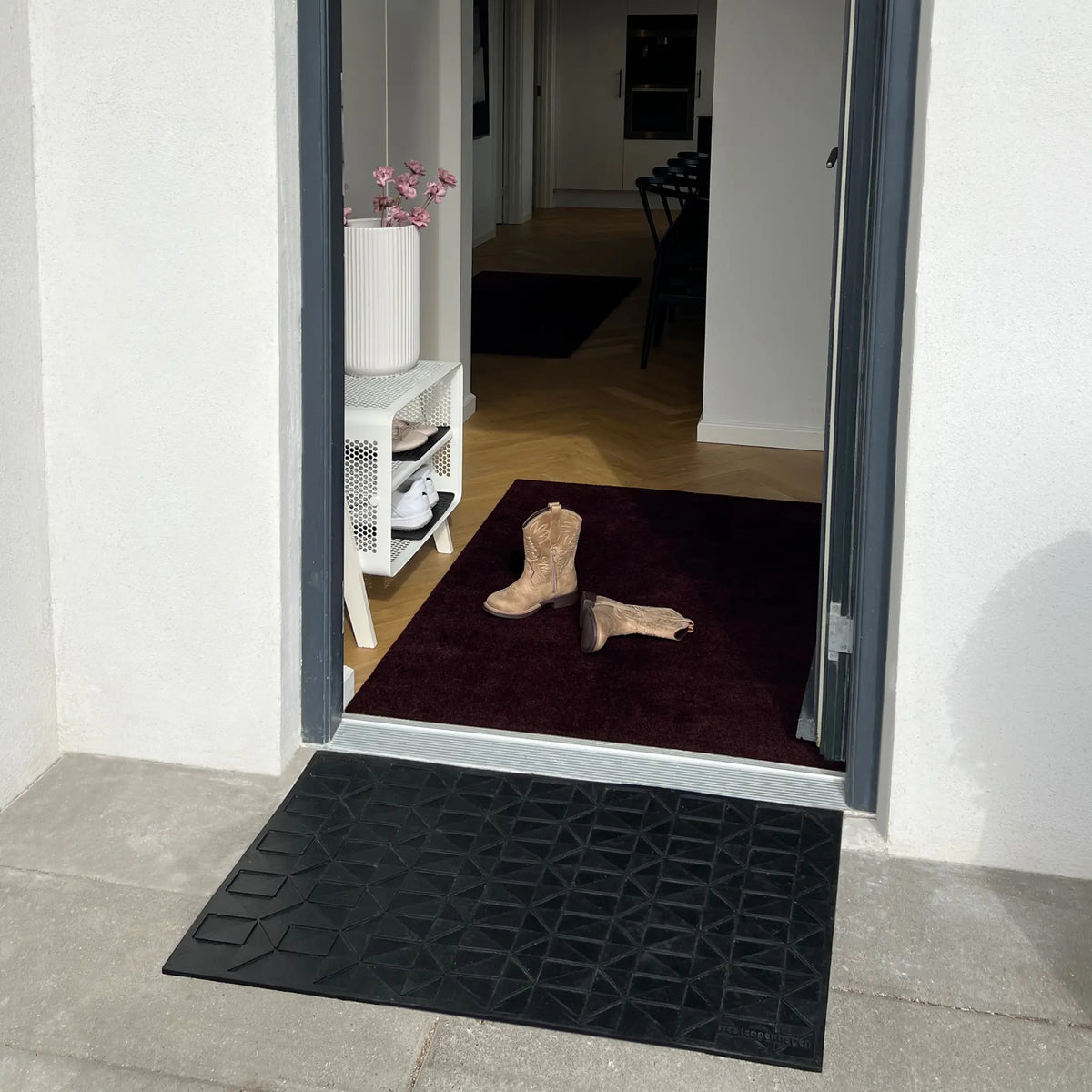 Tica Copenhagen Unicolor Matta 130x90 cm, Bordeaux