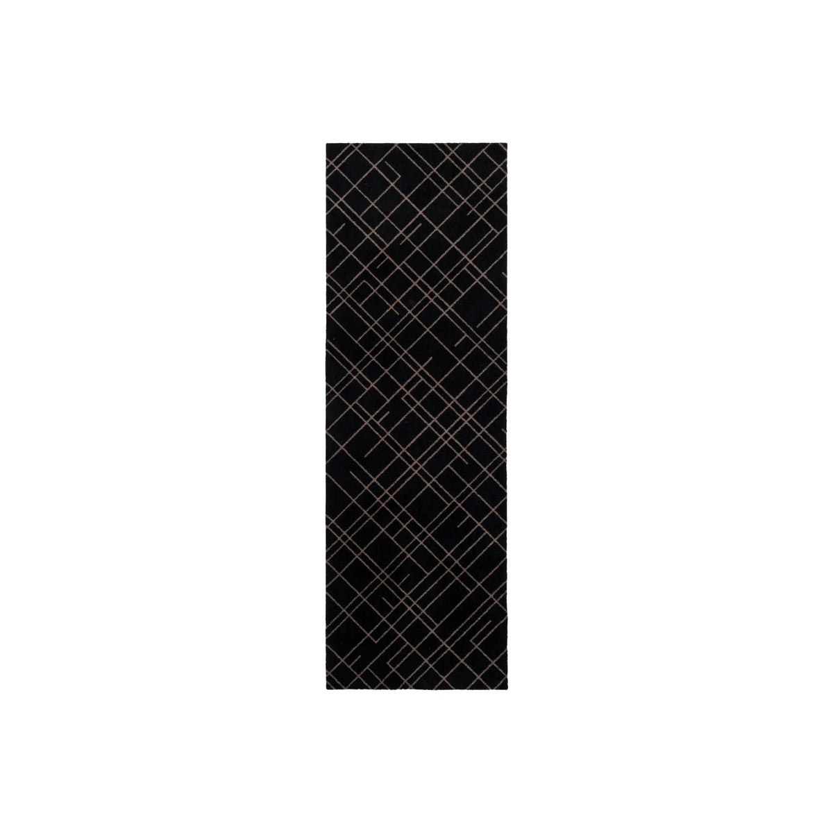 Tica Copenhagen Lines Matta 200x67 cm, Sand/svart