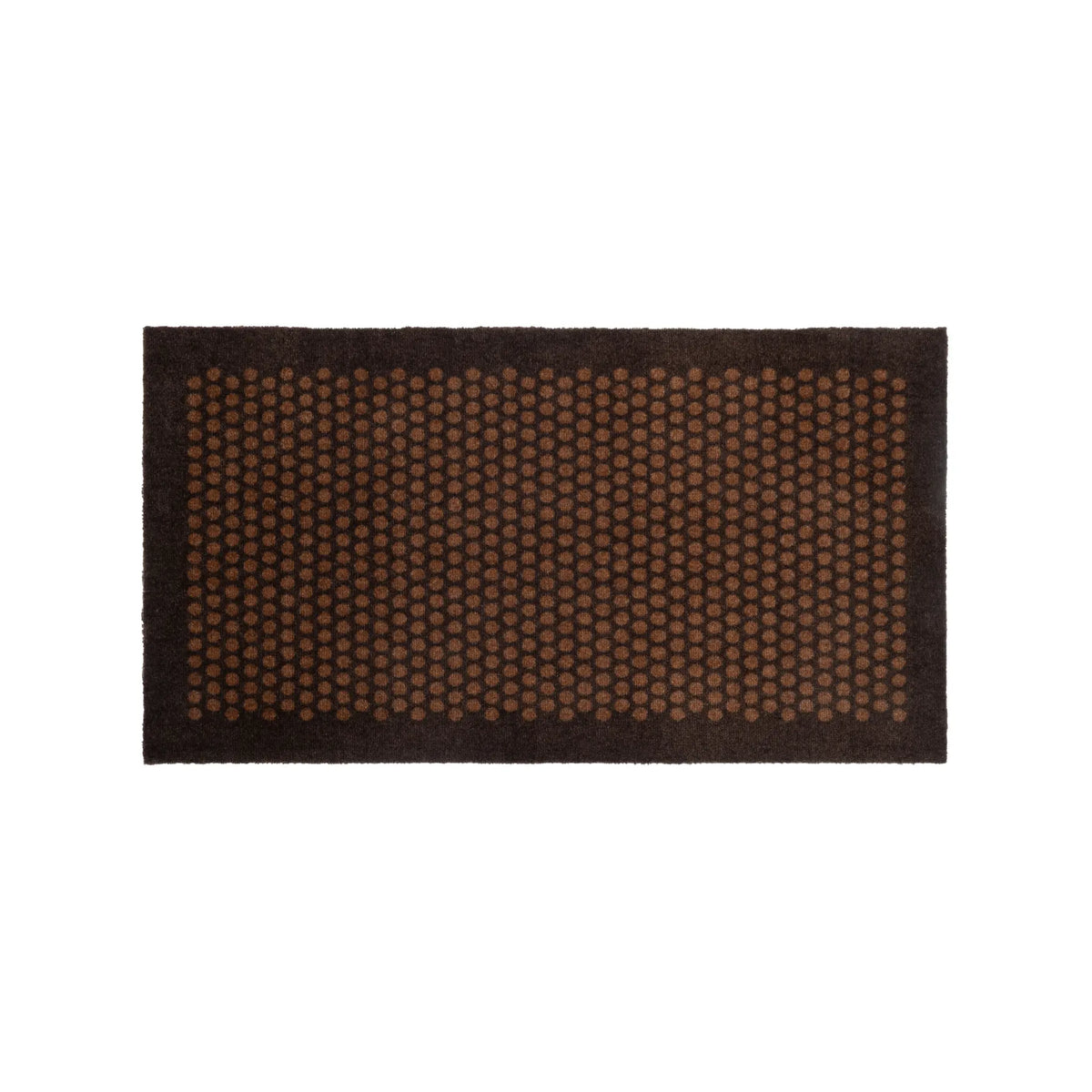 Tica Copenhagen Dot Matta 120x67 cm, Mörkbrun/cognac
