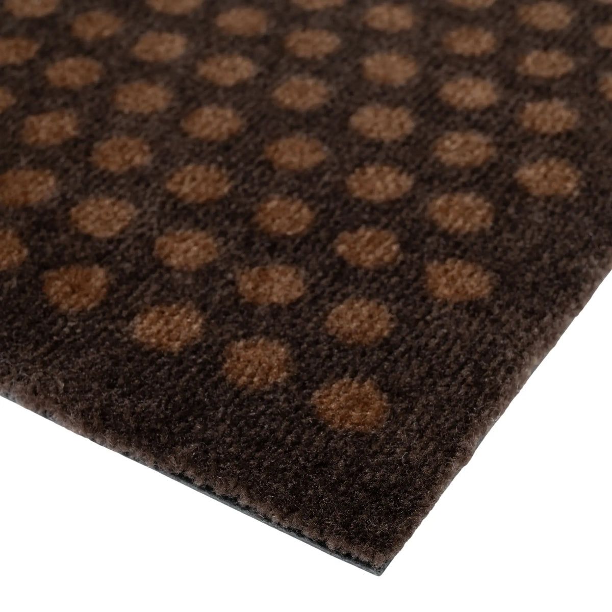 Tica Copenhagen Dot Matta 120x67 cm, Mörkbrun/cognac