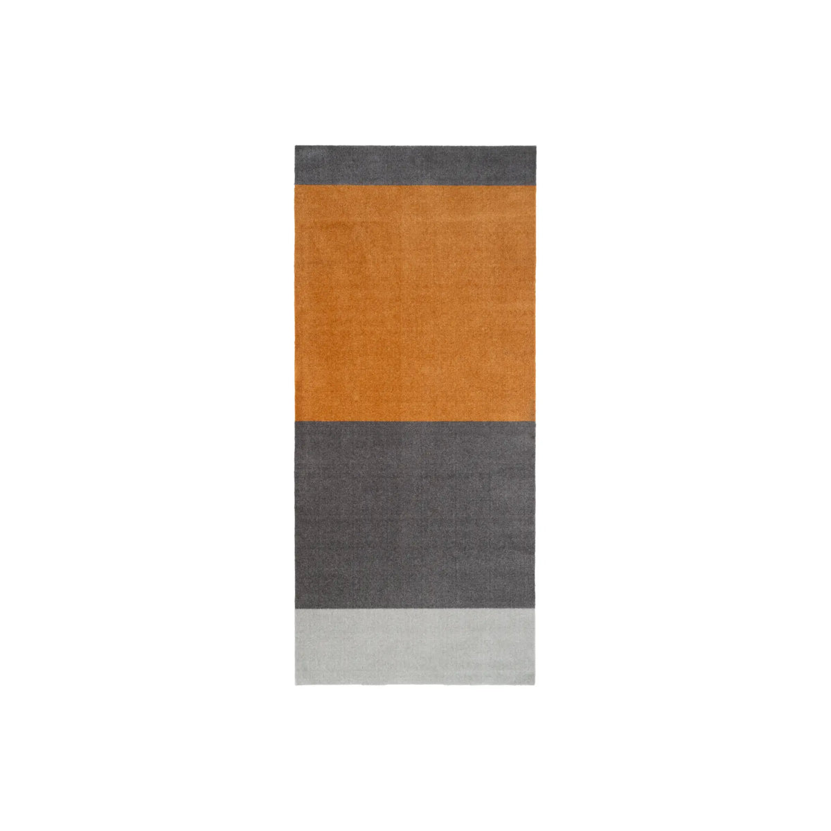Tica Copenhagen Horizontal Matta 200x90 cm, Ljusgrå/steelgrey/dijon