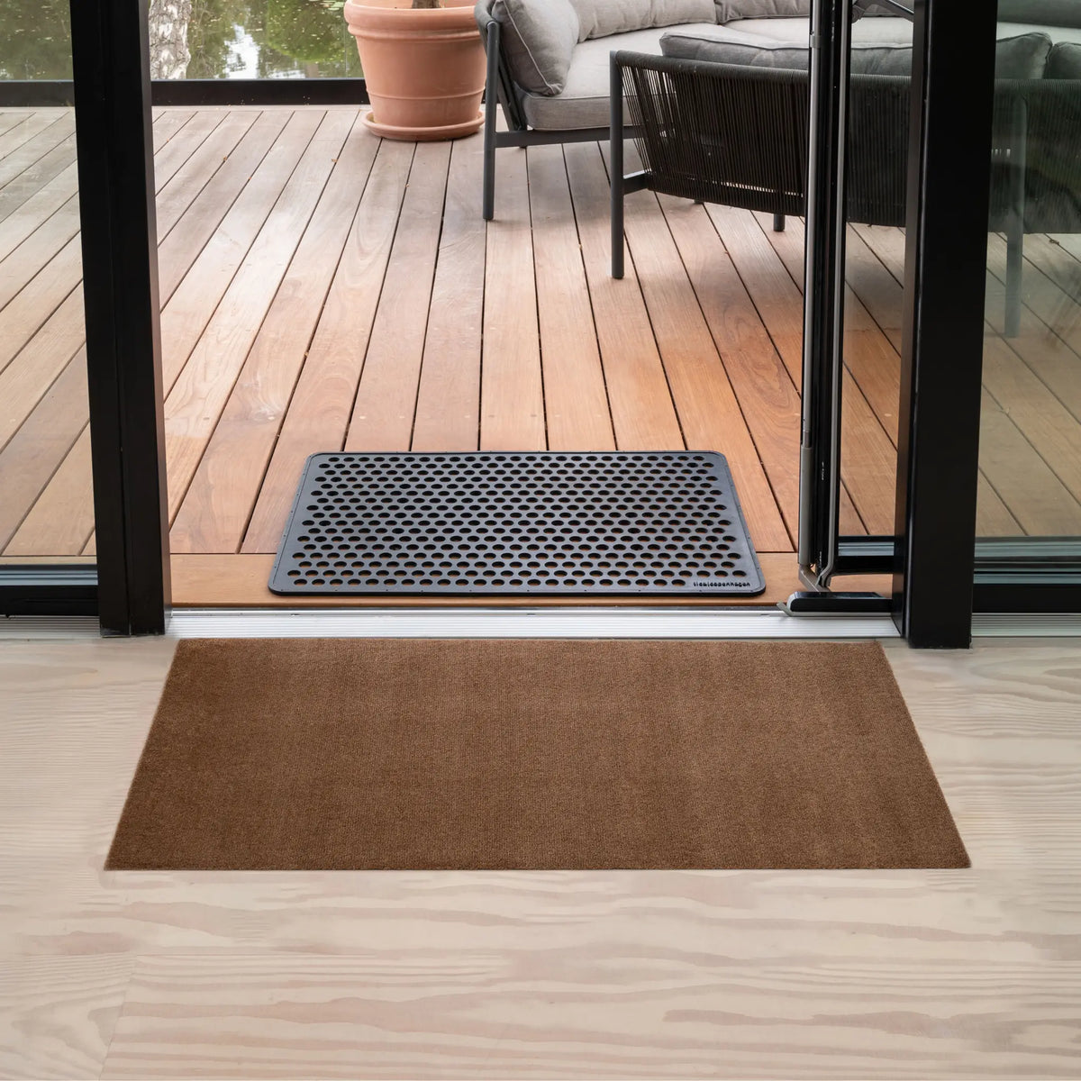 Tica Copenhagen Unicolor Matta 120x67 cm, Cognac