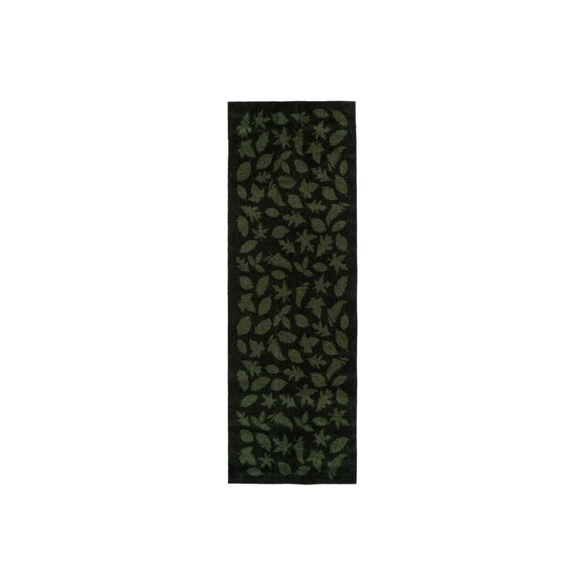 Tica Copenhagen Leaves Matta 200x67 cm, Mörkgrön