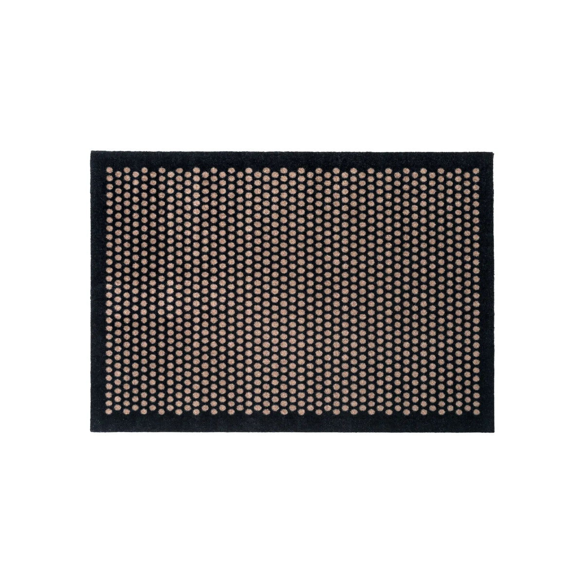Tica Copenhagen Dot Matta 130x90 cm, Svart/beige