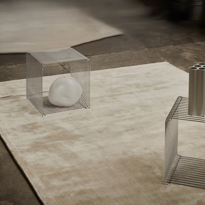 Tinted Objects Backfjall Viskosmatta 170x240 cm, Beige/vit