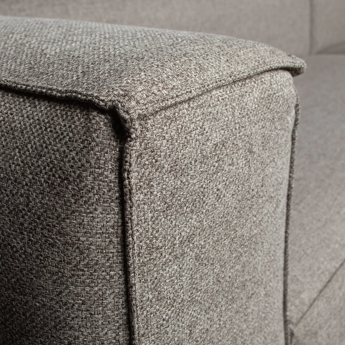 WOOOD Bean Hörnsoffa Vänster Inkl. Kuddar, Light Grey Melange