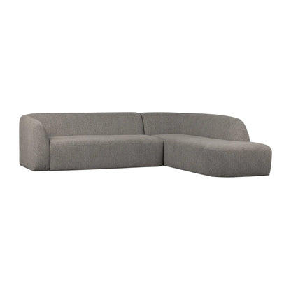 WOOOD Sloping Hörnsoffa Höger, Grey Melange