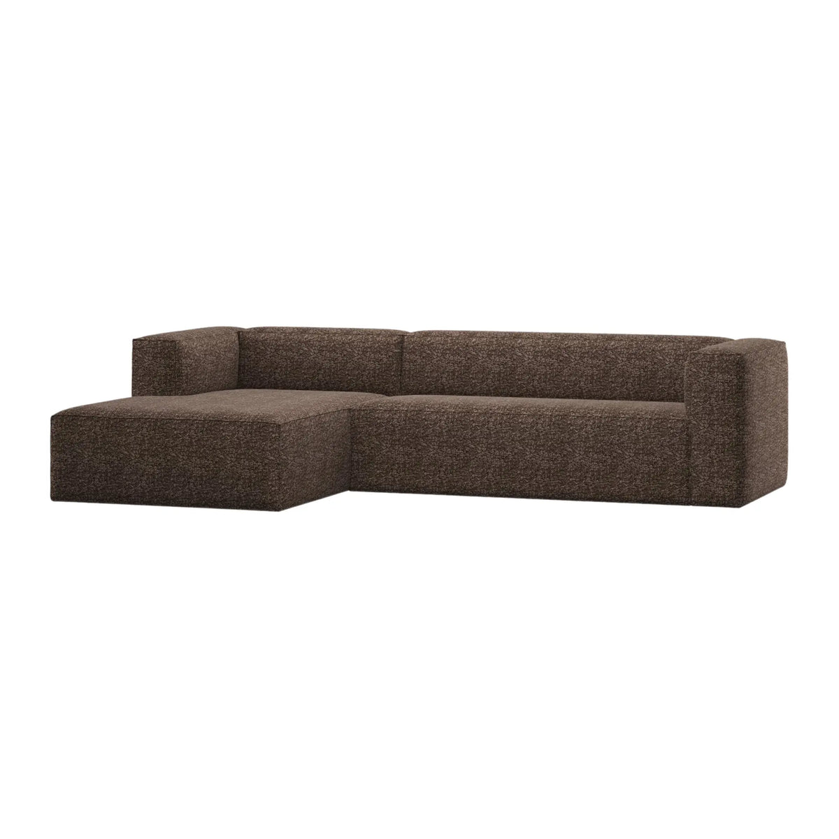 WOOOD Bean Hörnsoffa Vänster, Brown Melange