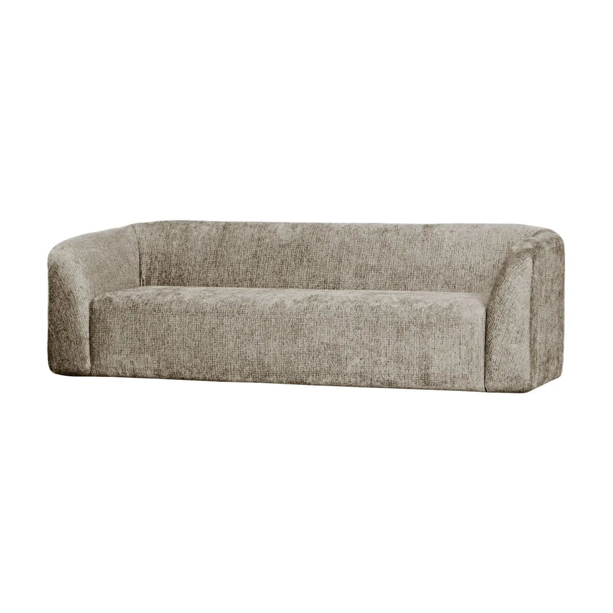 WOOOD Sloping 3-Sits Soffa Sammet, Wheatfield