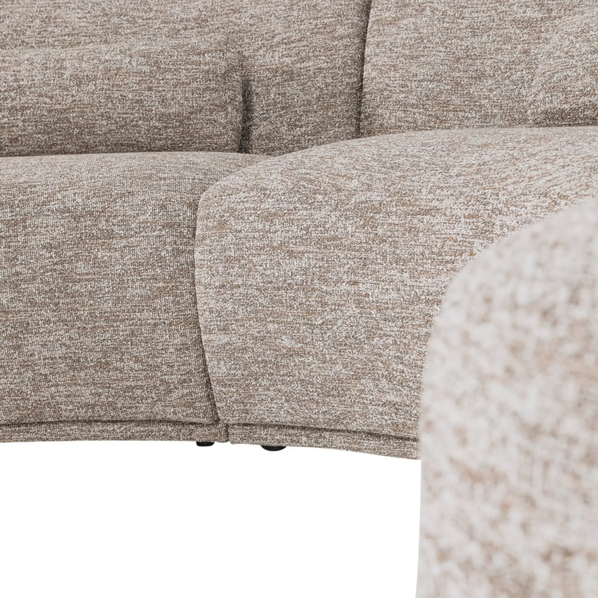 WOOOD Batavier Halvrund Soffa 6-Sits, Sand Melange