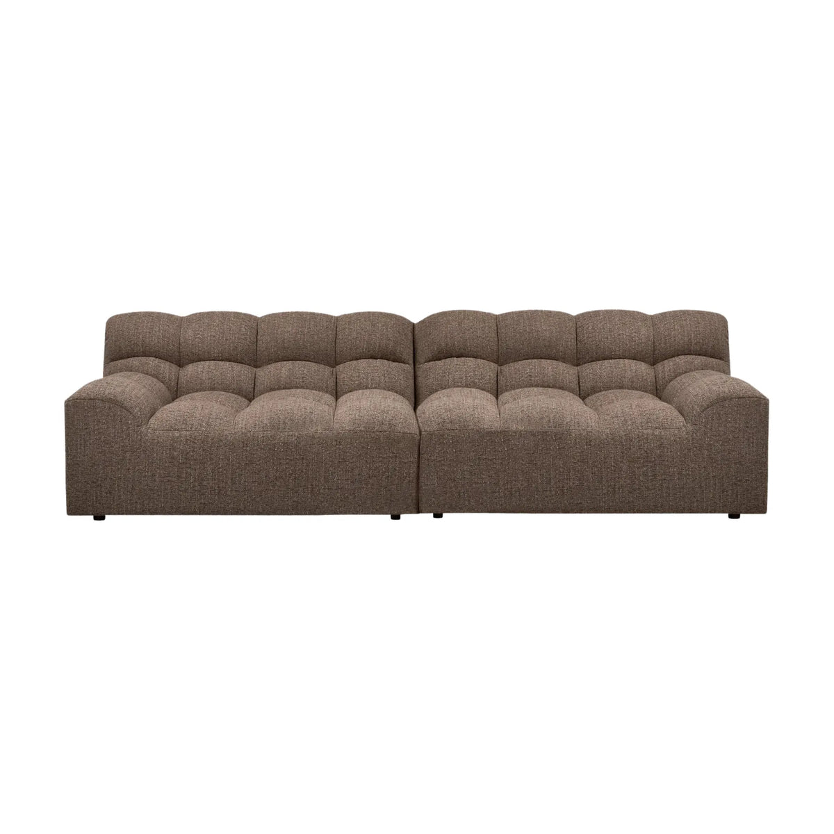 WOOOD Allure 3-Sits Soffa Woven, Dark Brown Melange