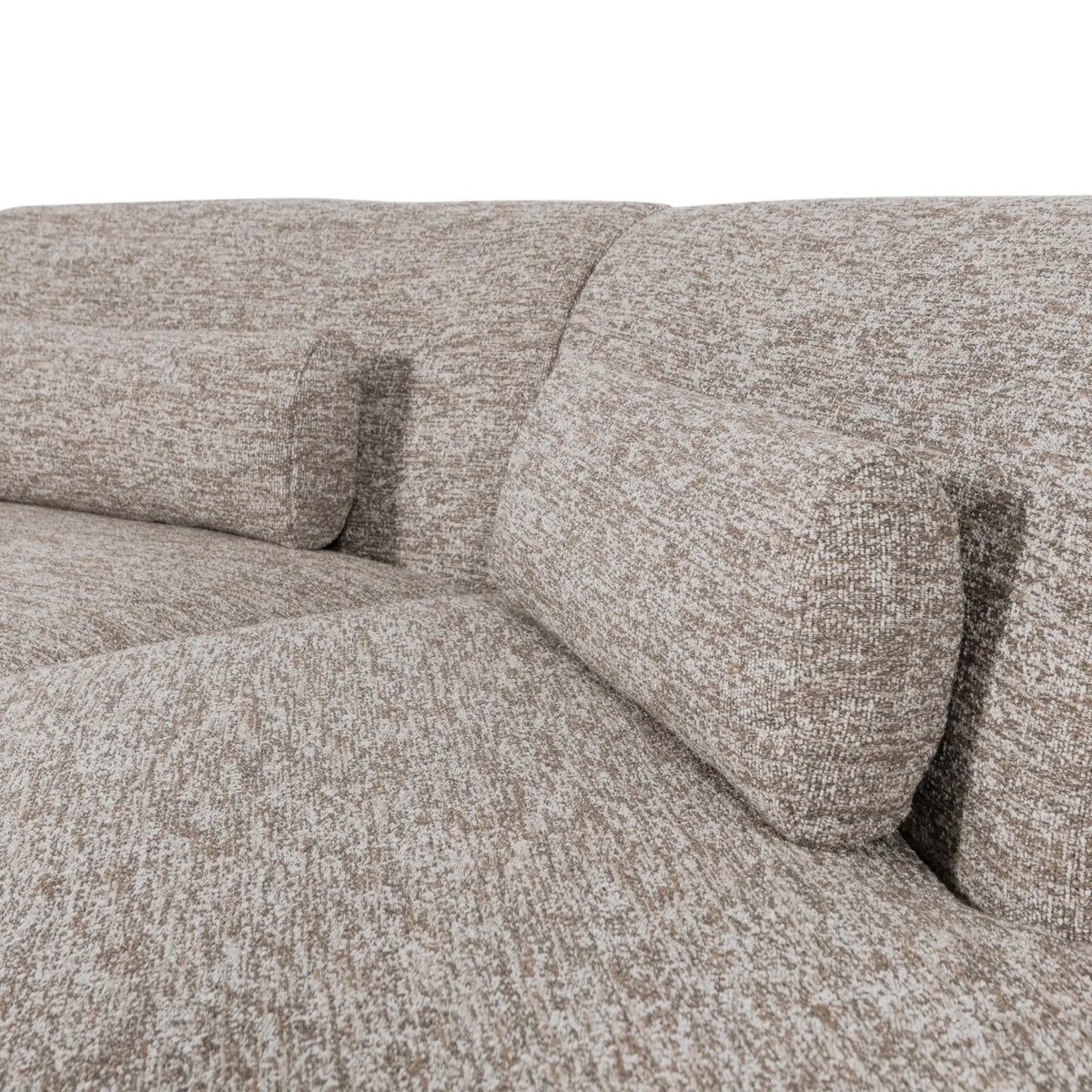 WOOOD Batavier Halvrund Soffa 4-Sits, Sand Melange