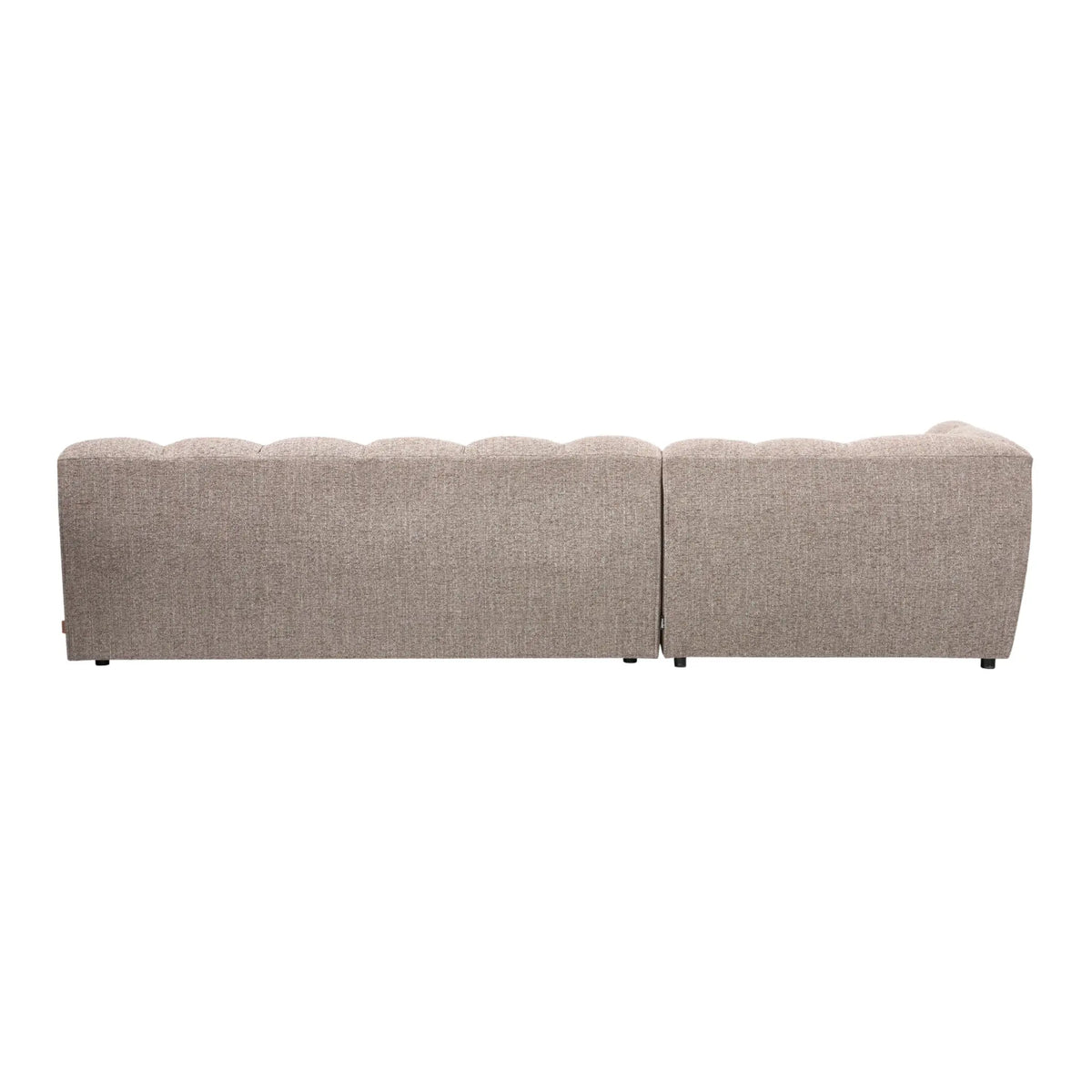 WOOOD Allure Chaise Soffa Vänster Woven, Brown Melange