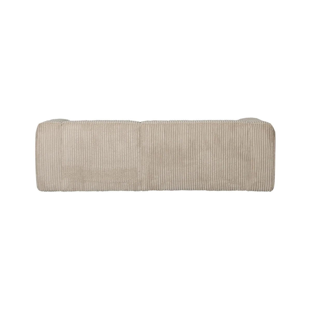 WOOOD Bean Schäslongsoffa Höger Ribbat Tyg, Travertin