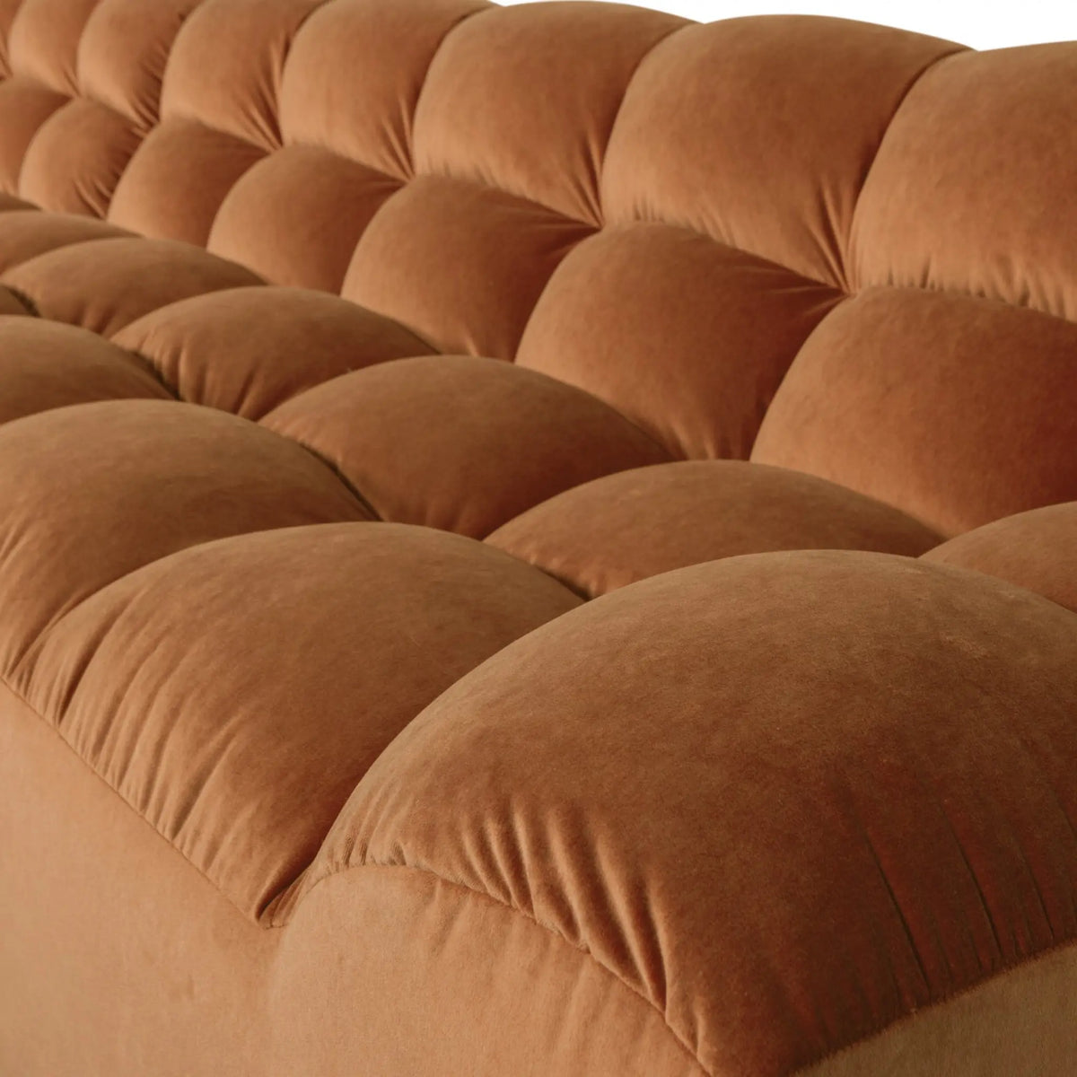 WOOOD Allure Chaise Soffa Vänster Sammet, Terra