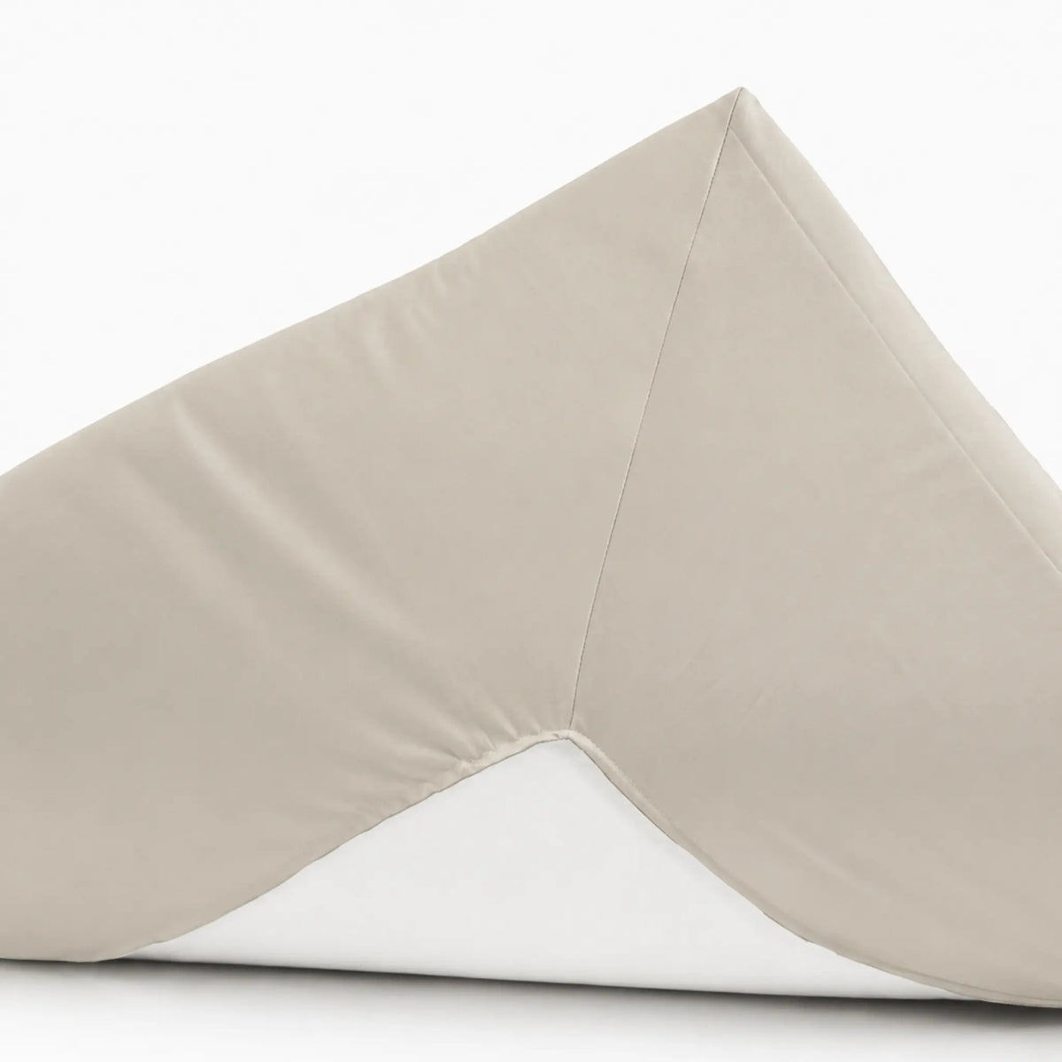 Borås Cotton Cloud Kuvertsytt Lakan 90x200 cm, Ljus Beige