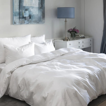 Borås Cotton Cloud Bäddset 150x210/50x60 cm, Optical White