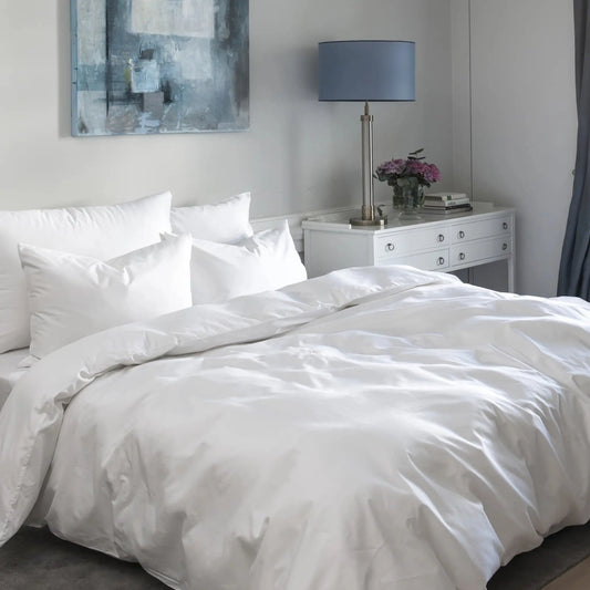 Borås Cotton Cloud Bäddset 150x210/50x60 cm, Optical White