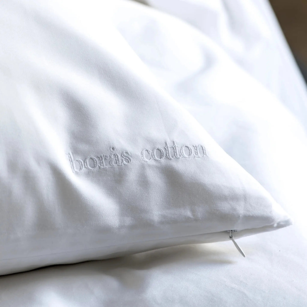 Borås Cotton Cloud Bäddset 150x210/50x60 cm, Optical White