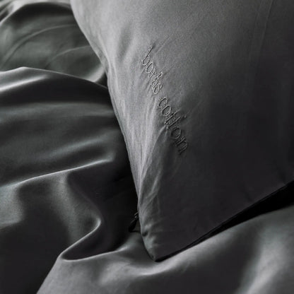 Borås Cotton Cloud Bäddset 230x220/50x60 cm, Antrasit