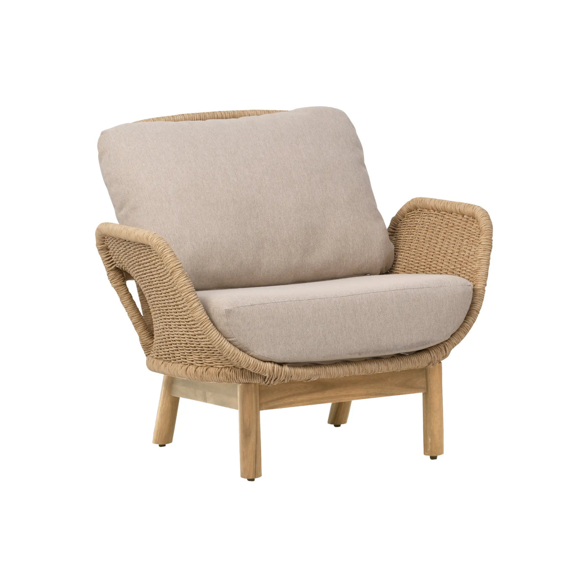 Brafab Lily Fåtölj, Twist Straw/Plush Wheat