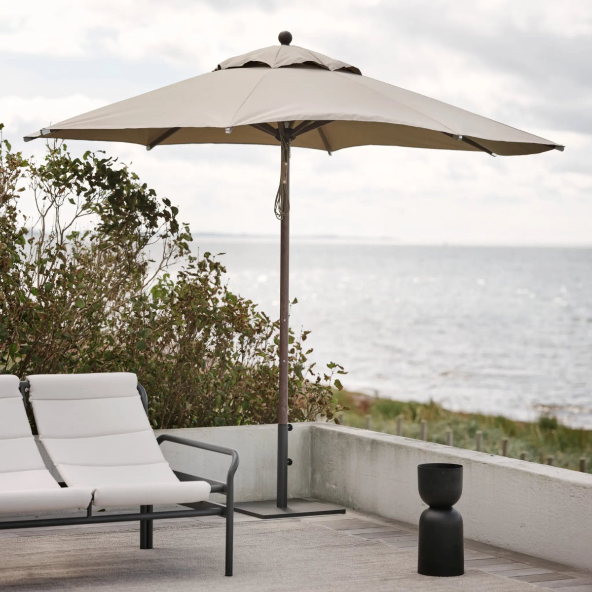 Brafab Paliano Parasoll, Brun/Beige