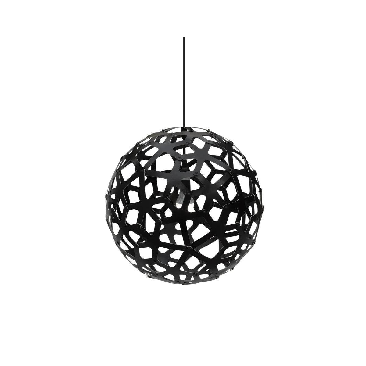 David Trubridge Coral Taklampa 40 cm, Svart